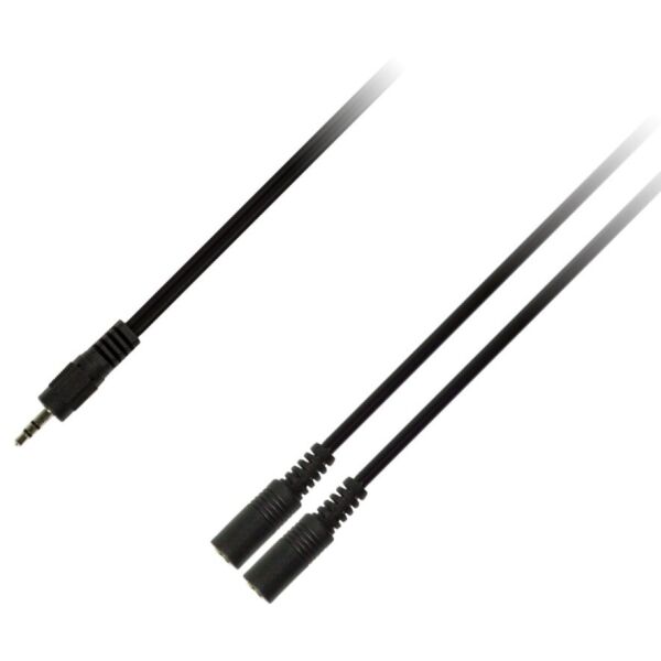 

Кабель Piko AUX 3.5mm M - 2x3.5 F 0.1m (1283126473913)