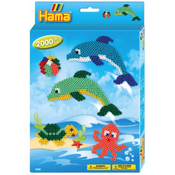 

Термомозаика HAMA Набор "Дельфины", Midi 5+ (3435)