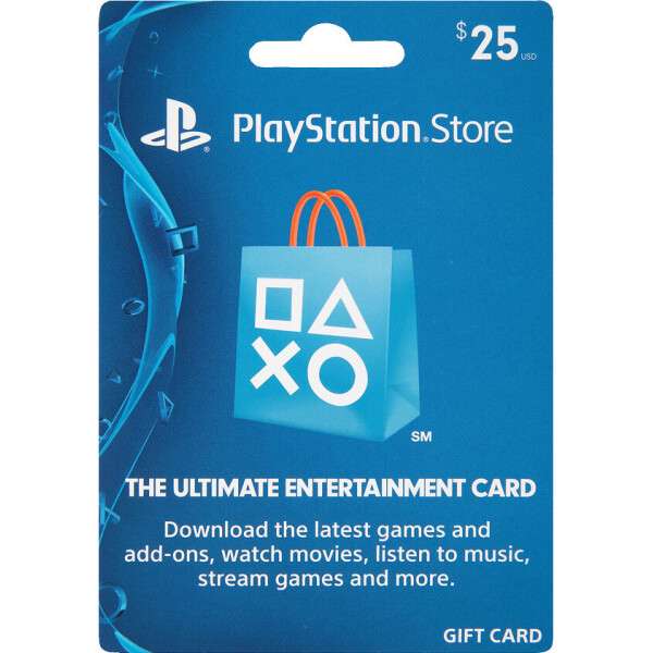 

Цифровой код Сони PlayStation Network пополнение бумажника (счета) своего аккаунта на сумму 25 usd, US-регион