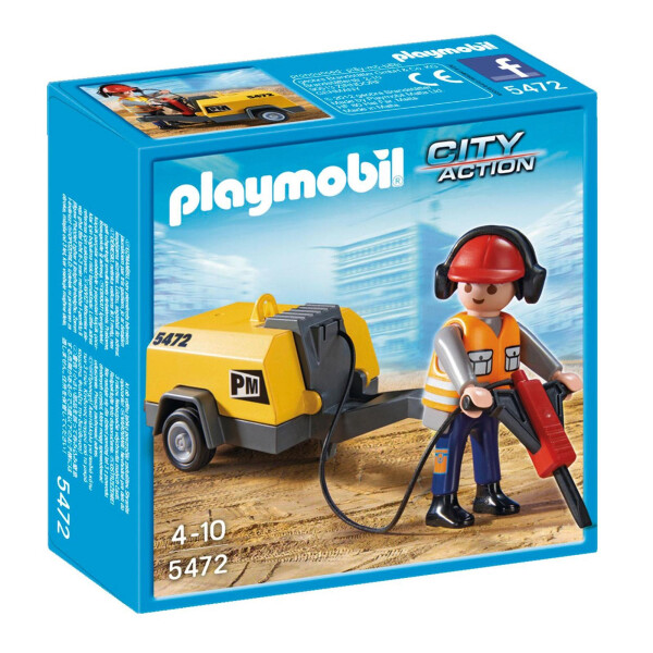

Конструктор Playmobil Рабочий с отбойным молотком 5472