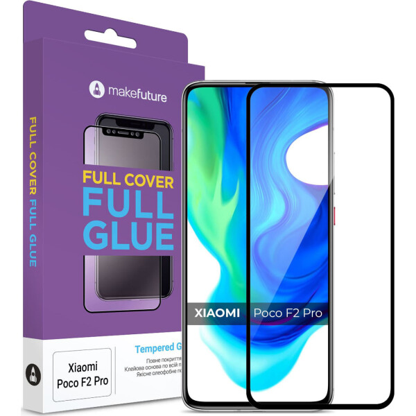 

Защитное стекло MakeFuture Full Cover Full Glue Black для Poco F2 Pro