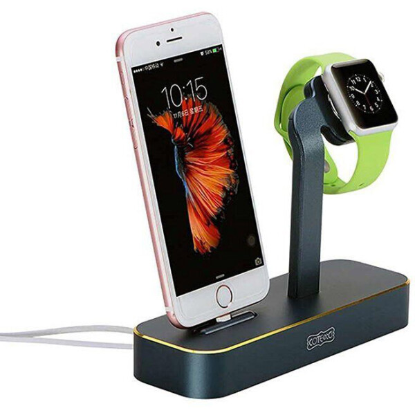 

COTEetCI Base 5 2-in- 1 iPhone Apple watch Stand Space Gray