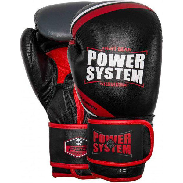 

Перчатки боксерские PowerSystem PS 5005 Challenger Black/Red 12 унций (PS-5005_12 oz_Black/Red)
