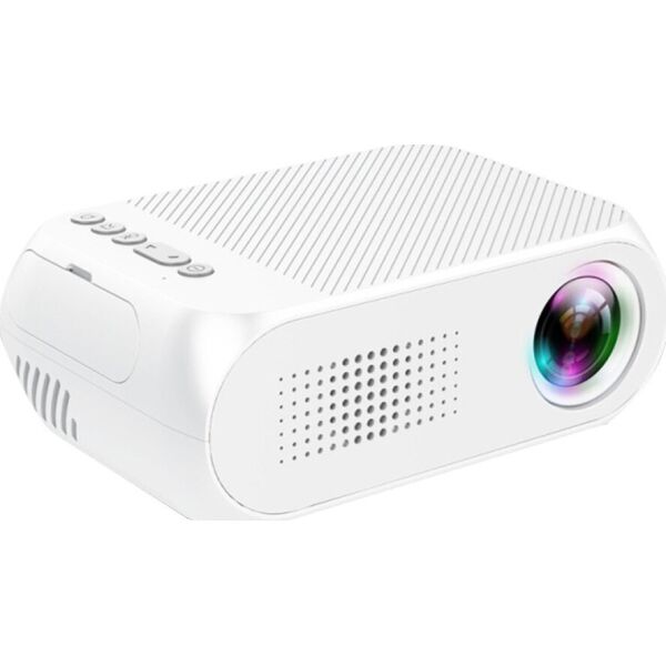 

Портативный проектор Projector LED YG-320 Mini 700 lumen с динамиком мультимедийный проектор, поддержка 1080р Белый