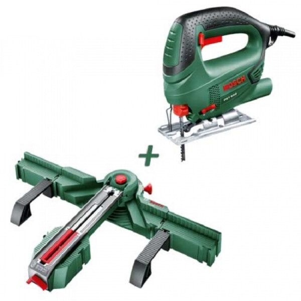 

Bosch PST 800 PEL + набор пилочек 10шт + Стол для лобзика Bosch PLS 300 (0603B04000)