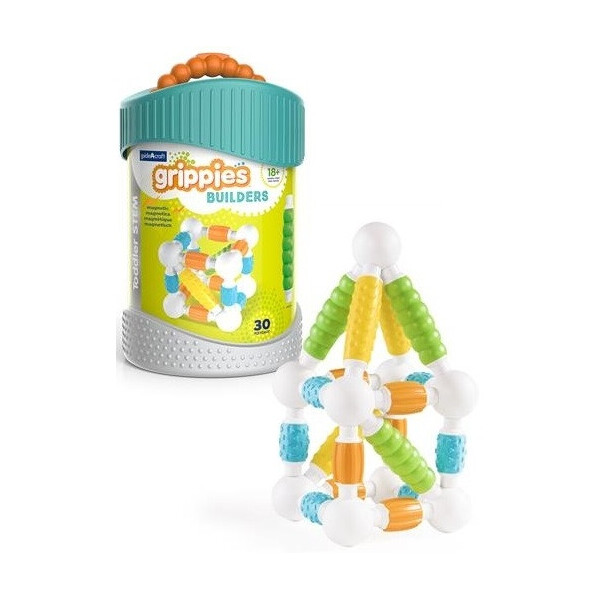 

Магнитный конструктор Guidecraft Grippies Builders, 30 деталей (G8312)