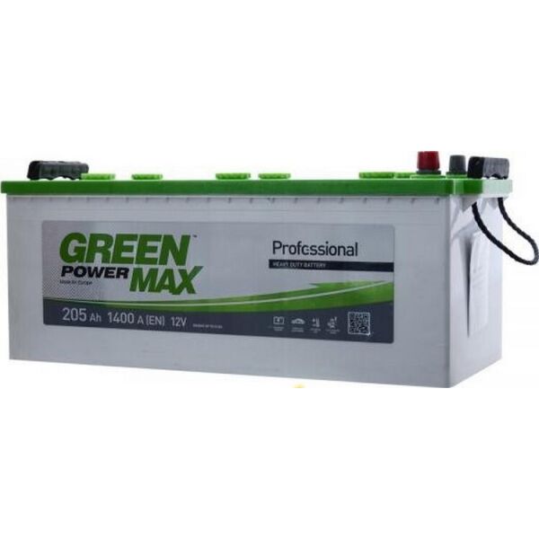 

Автомобильный аккумулятор GREEN POWER MAX 205Ah боковая(+/-) (1400EN) (д513*ш223*в223)
