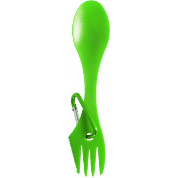 

Ложка-вилка с карабином Summit Quattro Space Saving Cutlery Set Зеленая (20686)