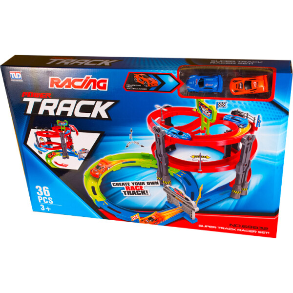 

Гоночный трек Qunxing Toys Трехуровневый вираж (68832)