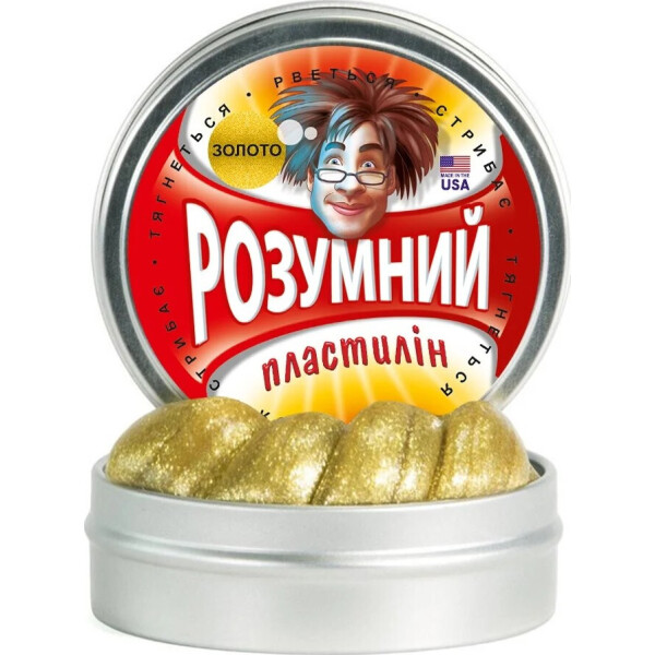

Умный пластилин Thinking Putty Золото 40г (ti22001s)