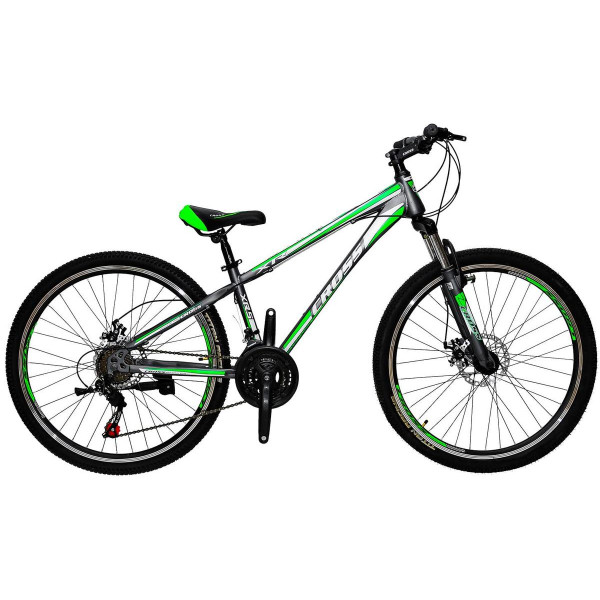 

Cross Racer 26" 13 gray-green-white (26CJS18-9-5) 2017