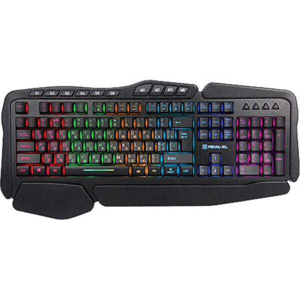 

Клавиатура REAL-EL Gaming 8900 RGB Macro Black USB