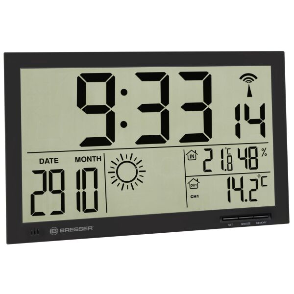 

Метеостанция Bresser MyTime Jumbo LCD Black (7001800CM3000)