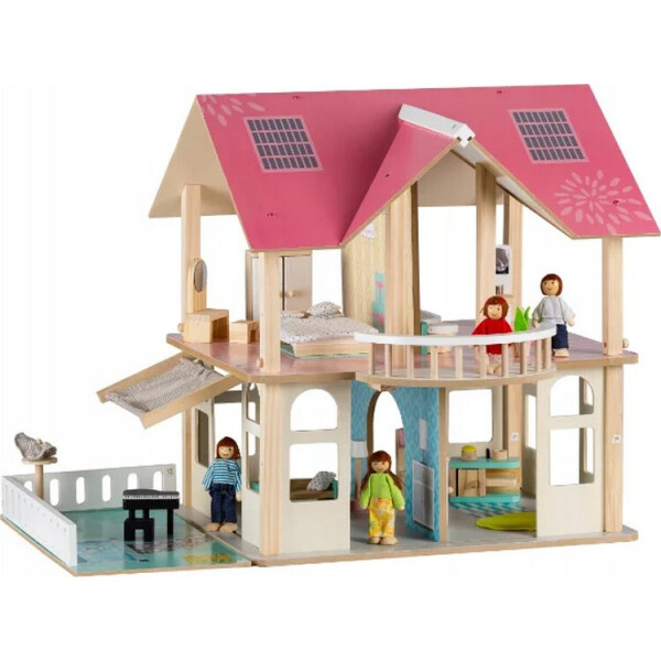 

Кукольный домик Ecotoys Dreams + 4 куклы