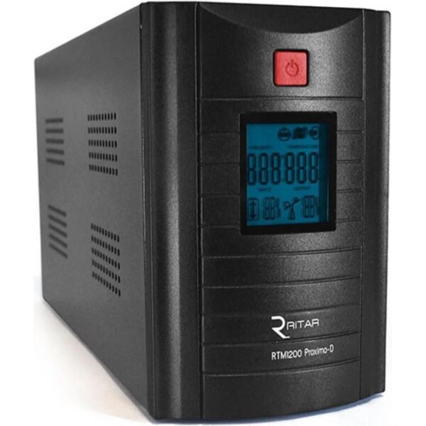

ИБП Ritar RTM1200 Proxima-D 720W, Lin.int., AVR, 3xSchuko, металл (RTM1200D/05862)