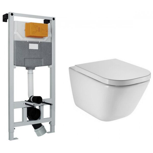 Комплект инсталляция 4 в 1 Volle Master Neo 201010 + унитаз Roca Gap Clean Rim A34H47C000 с сидением Soft Close