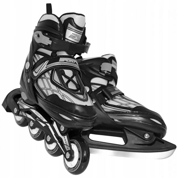 

Роликовые коньки SportVida 4 в 1 SV-LG0064 Size 35-38 Black/Grey