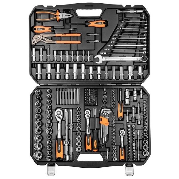 

Набор инструментов NEO Tools 1/2", 3/8" и 1/4" 233 ед. (08-681)