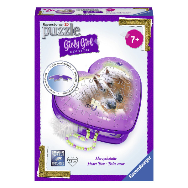 

Пазл 3D Ravensburger Girly Girl Шкатулка Лошади 54 элемента (RSV-121199)