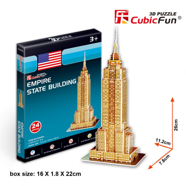 

Конструктор 3D пазл Cubic Fun Емпайр Стейт Билдинг (S3003h)
