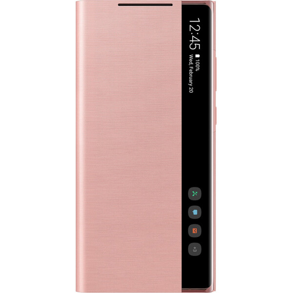 

Чехол Samsung Clear ViewBrown для Note20 (EF-ZN980CAEGRU)