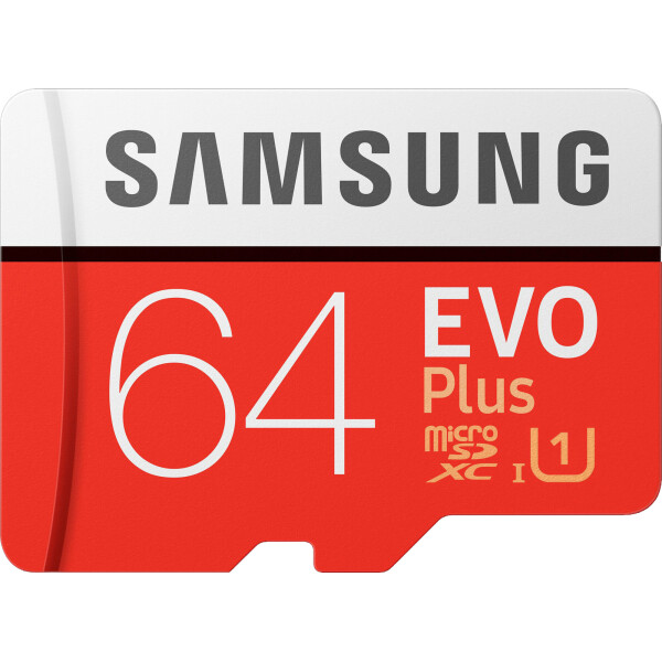 

Карта памяти Samsung EVO Plus V2 microSDXC UHS-I 64GB сlass10 (MB-MC64HA/RU)