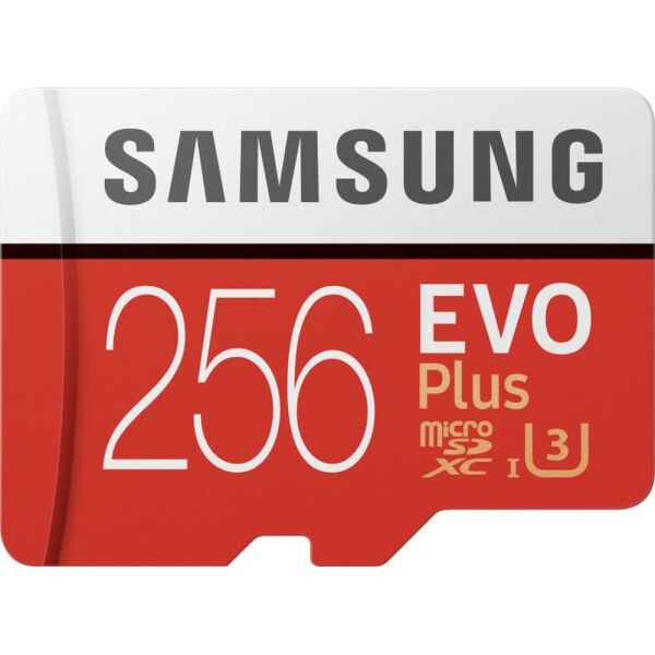 

Карта памяти Samsung EVO Plus microSDXC UHS-I 256GB сlass10 +SD (MB-MC256HA/RU)