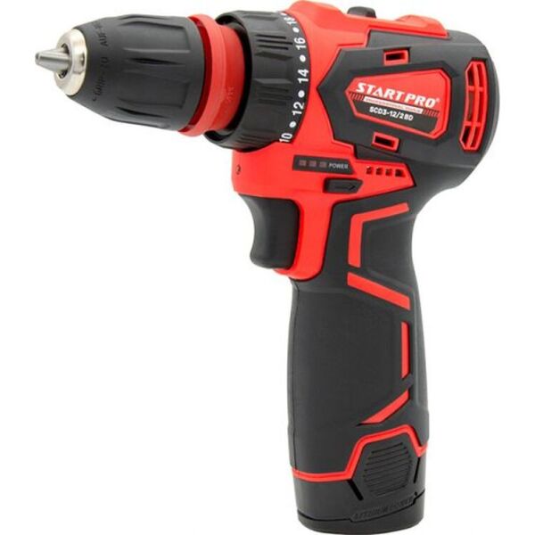 

Шуруповерт аккумуляторный START PRO SCD3-12/2BD Brushless (2 акум.)