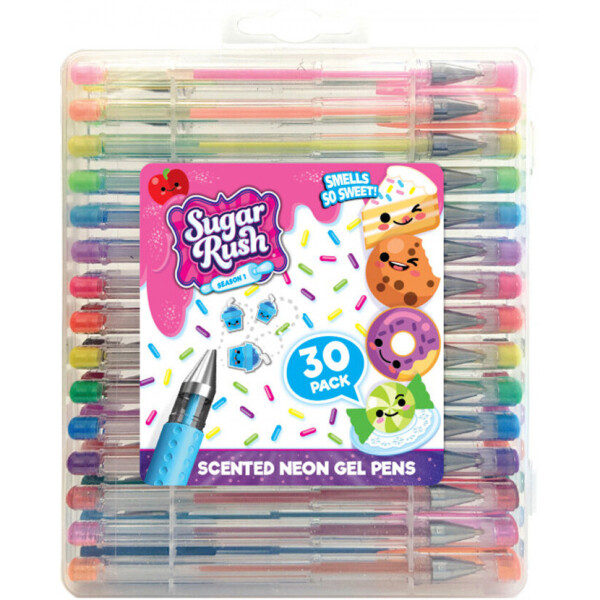 

Набор ароматных гелиевых ручек Scentos Sugar Rush Неон 30 цветов (31040)