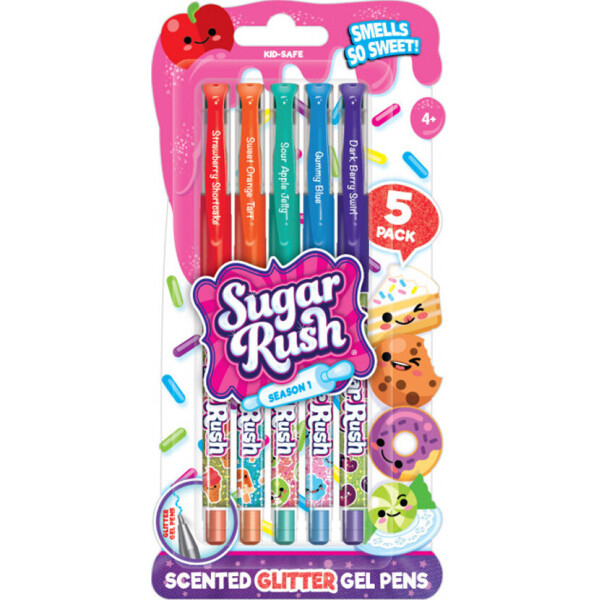 

Набор ароматных гелевых ручек Scentos Sugar Rush Яркий Блеск 5 цветов (41343)