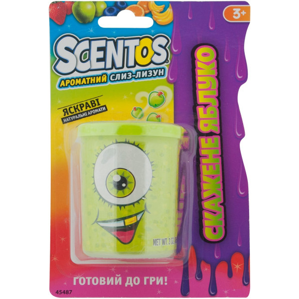 

Ароматная слизь-лизун Scentos Сумасшедшее яблоко (45487)