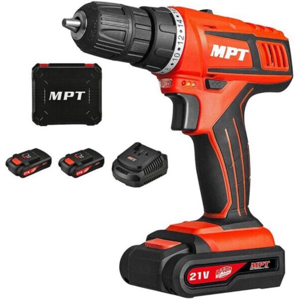 

Дрель шуруповерт аккум. 21V, Mastertool MCDT2126.B2