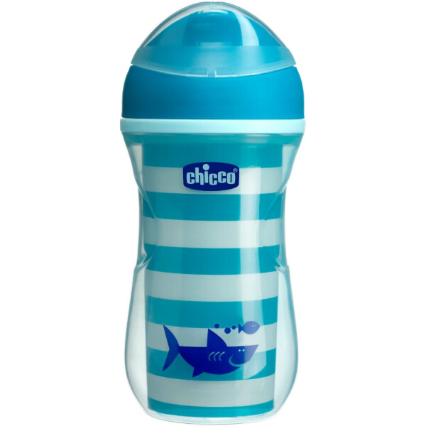

Чашка пластиковая для питья Chicco Active Cup 200мл. от 14 месяцев (голубая) (06981.20.01)