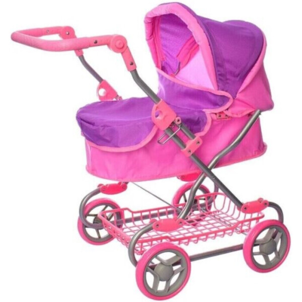 

Коляска для кукол Melogo 9680W (light pink/violet)