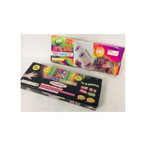 

Набор резинок для плетения Браслетов Loom Bands Цельный Станок Маленький Крючок 600 Штук