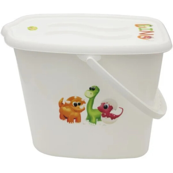

Ведерко для подгузников и воды Maltex DINO 6357 white