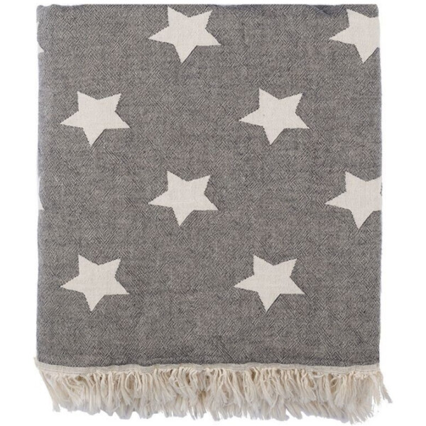 

Плед микроплюш Barine - Star Throw black 130*170