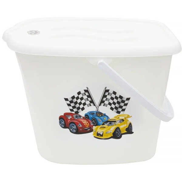 

Ведерко для подгузников и воды Maltex Cars 5771 white