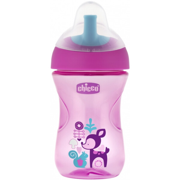 

Чашка пластиковая для питья Chicco Advanced Cup 266мл. от 12 месяцев (розовая) (06941.10.02)