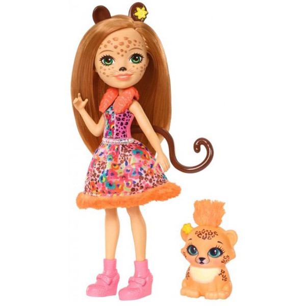 

Кукла Mattel Enchantimals Чериш Гепарди с питомцем (FJJ20)