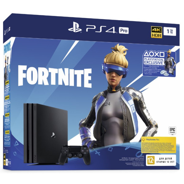 

PS4 Pro 1TB black (CUH-7208B)+ваучер Fortnite (2019)