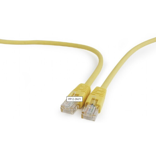 

патч корд Cablexpert UTP, 3 м, желтый (PP12-3M/Y)