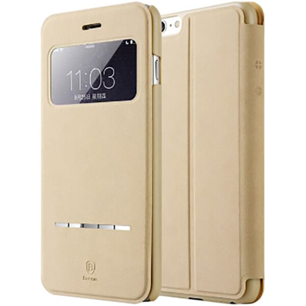 

Чехол (книжка) с подставкой Baseus Terse бежевый для iPhone 6 Plus/6S Plus