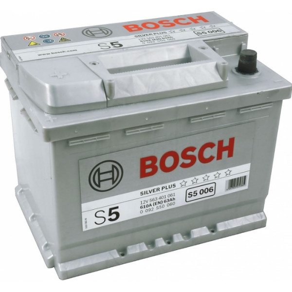 

Автомобильный аккумулятор Bosch 6CT-63 S5 Silver Plus (S50 060)