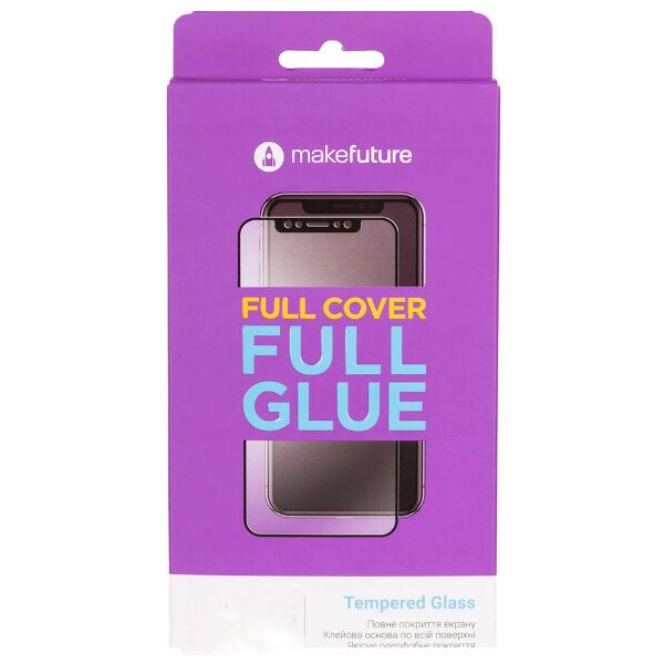 

Защитное стекло MakeFuture Full Cover Full Glue Black для Samsung M22 (M225)