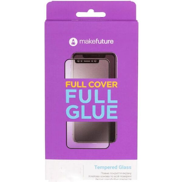 

Защитное стекло MakeFuture Full Cover Full Glue черное для Samsung S21 FE (G990)