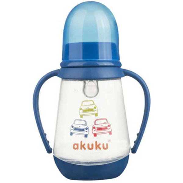 

Бутылочка с ручками Akuku A0008 blue 125 мл