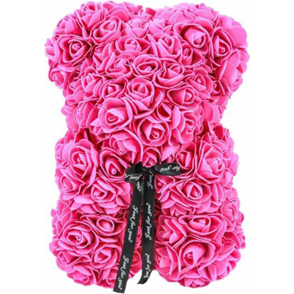 

3D мишка из роз (40см) розовый TOP