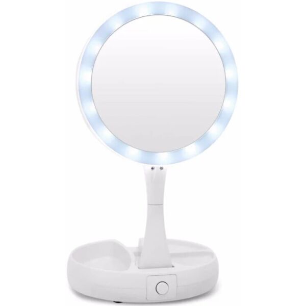 

Косметическое складное зеркало с подсветкой 12 LED Foldaway Mirror YT M 512 A am