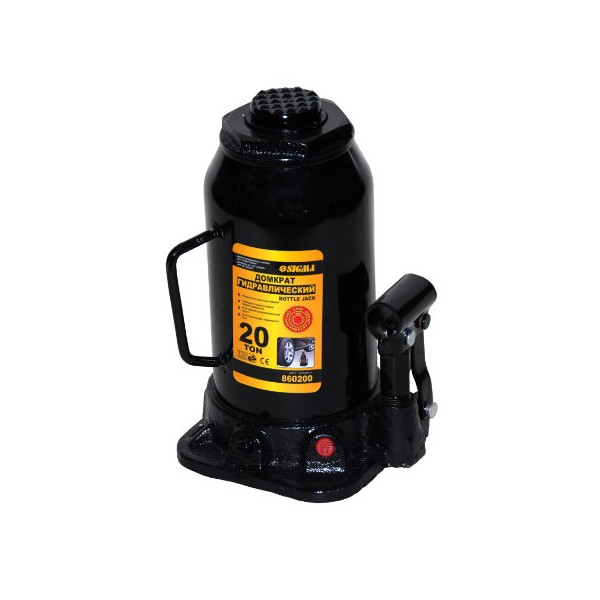 

Домкрат гидравлический бутылочный Sigma 50 т H 300-480 мм 6101501